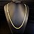 Corrente Lacraia 6mm Fecho Gaveta Duplo 750 - Banhado a Ouro 18k - Imagem 2