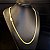 Corrente Lacraia 6mm Fecho Gaveta Duplo 750 - Banhado a Ouro 18k - Imagem 3