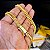 Corrente Lacraia 8mm Fecho Gaveta Duplo 750 - Banhado a Ouro 18k - Imagem 3