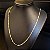 Corrente Piastrine 3mm Gaveta Duplo 750 - Banhado a Ouro 18k - Imagem 2