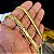 Corrente Flat/Cubano 7mm Gaveta Duplo 750 - Banhado a Ouro 18k - Imagem 3
