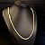 Corrente Cadeado Duplo 5mm Fecho Gaveta Duplo 750 - Banhado a Ouro 18k - Imagem 2