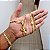 Corrente + Pulseira Piastrine 6mm Fecho Gaveta Duplo 750 + Pingente mão oração com terço Cravejado  - Banhado a Ouro 18k - Imagem 1