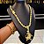 Corrente + Pulseira Cordão Baiano 12mm Fecho Gaveta Duplo 750 + Pingente Jacaré com Dinheiro Cravejado - Banhado a Ouro 18k - Imagem 1