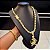 Corrente + Pulseira Cordão Baiano 12mm Fecho Gaveta Duplo 750 + Pingente Jacaré com Dinheiro Cravejado - Banhado a Ouro 18k - Imagem 4