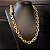 Corrente Cadeado 15mm Fecho Gaveta Duplo 750 - Banhado a Ouro 18k - Imagem 2