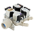 VÁLVULA DE ENTRADA ÁGUA 4 VIAS 12V LAVADORA LG - AJU75412413 - Imagem 1