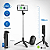 Tripé Bastão de Selfie Bluetooth Retrátil Controle Remoto iPhone Android - Imagem 4