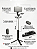 Tripé Bastão de Selfie Bluetooth Retrátil Controle Remoto iPhone Android - Imagem 5