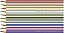 Lápis de cor metallic, 10 Cores  - Faber Castell - Imagem 2