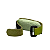 DMMD08 ABAFADOR DAMPER MD COURO VERDE L. METALICO - Imagem 4
