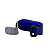 DSMD07 ABAFADOR DAMPER MD DE COURO AZUL - Imagem 4