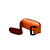 DMMD03 ABAFADOR DAMPER MD COURO LARANJA METALICO - Imagem 5