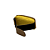 DHMD02 ABAFADOR DAMPER MD COURO HOLOGRAFICO DOURADO - Imagem 4