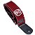CM504X CORREIA 5CM COURO SINTETICO VERMELHO BORDADO X - Imagem 1