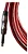 Cabo Seizi Cable Energy P10 x P10L para Guitarra / Violão / Baixo / Ukulele – Red & Black- 3m - Imagem 4