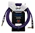 Cabo Seizi Cable Energy P10 x P10L para Guitarra / Violão / Baixo / Ukulele – Black & Purple – 3m - Imagem 2