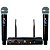 Microfone Sem Fio Duplo Custom Sound CW-40W UHF 48 Canais - Imagem 2
