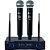 Microfone Sem Fio Duplo Custom Sound CW-40 UHF 48 Canais - Imagem 3