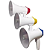 Megafone Portátil Recarregável Com Sirene Musical E Gravador - Imagem 2