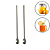Kit 2 Colher Para Mexer Suco 30 Cm Leite Copo Jarra Comprida  Aço Inox - Imagem 1