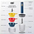 Triturador De Alimentos Automático Portátil 1000ml - Imagem 3