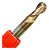 Fresa Esférica Metal Duro 5mm 2 Cortes 55hrc Cobertura Tisin - Imagem 5