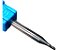 Fresa Topo Esférico Metal Duro 1,5mm 2 Cortes 45hrc Tialn - Imagem 3