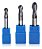 Fresa Esférica Metal Duro 5mm 2 Cortes 45hrc Cobertura Tialn - Imagem 5