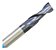 Fresa Topo Metal Duro 10mm 2 Cortes 45hrc Cobertura Tialn - Imagem 2