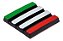 Emblema Itália Cores Grade Argo Mobi Cronos Nova Strada Toro - Imagem 3