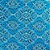Tecido Tricoline Estampa Bandana Azul Tiffany - Imagem 1