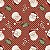 Tricoline Digital Fuxicos e Fricotes Natal Mini Rosto Noel Fundo Vermelho - Imagem 1