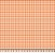 Tecido Tricoline Xadrez Laranja - Imagem 1