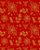 Tecido Tricoline Natal Flores Fundo Vermelho Com Dourado - Imagem 1