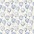 Tricoline Digiltal Baloes Baby Azul - Imagem 1
