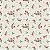 Tecido Tricoline Floral Mini Bege - Imagem 1