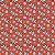 Tecido Tricoline Digital Libelulas Vermelho - Imagem 1