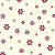 Tecido Tricoline Floral Rose 50cm x 1.50 Largura - Imagem 1