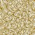 Tecido Tricoline Digital Natal Arabesco Bege e Dourado - Imagem 1