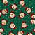 Tecido Tricoline Digital Natal Carinhas Papai Noel - Imagem 1