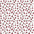 Tecido Tricoline Estampa Floral Mini Rosas Marsala 50cm X 1,50 Largura - Imagem 1