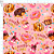 Tecido Tricoline Estampado Donuts E Doces 50cm X 1,50Largura - Imagem 1