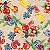 Tecido Tricoline Estampado Cozinha Frutas 50cm X 1,50Largura - Imagem 1
