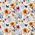 Tecido Tricoline Digital 3D Borboletas e Flores 50cm X 1.50 Largura - Imagem 1