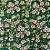 Tecido Chita Estampada Floral Verde 1 Metro - Imagem 1