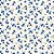 Tecido Tricoline Estampa Floral Azul com Fundo Bege 50cm X 1.50Largura - Imagem 1