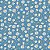 Tricoline Floral Girassol Fundo Azul 50cm x 1.50Largura - Imagem 1