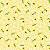 Tricoline Floral Mini Girassol e Abelhinha Amarelo 50cm x 1.50 - Imagem 1