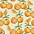 Tecido Tricoline Estampado Laranjas 50cm x 1.50Largura - Imagem 1